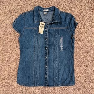 👖Denim Button Down Shirt